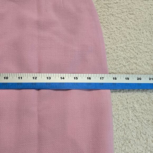Vertigo Paris Petal Pink Wool Pencil Skirt Made in France Size 4 Legally Blonde - Picture 6 of 10